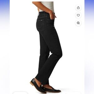Levi's shaping perfect pull on straight Black Denim Pants women 4 W-27